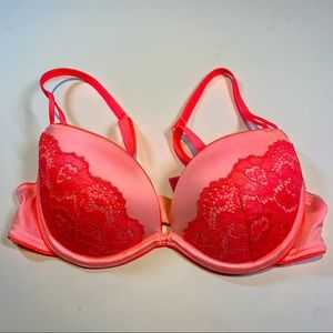 32B La Senza “The show off “ neon orangey pink bra